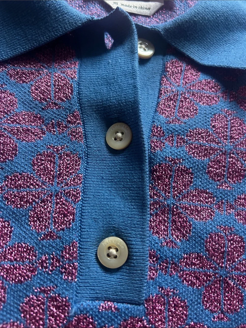 Kate Spade Flower Polo Sweater